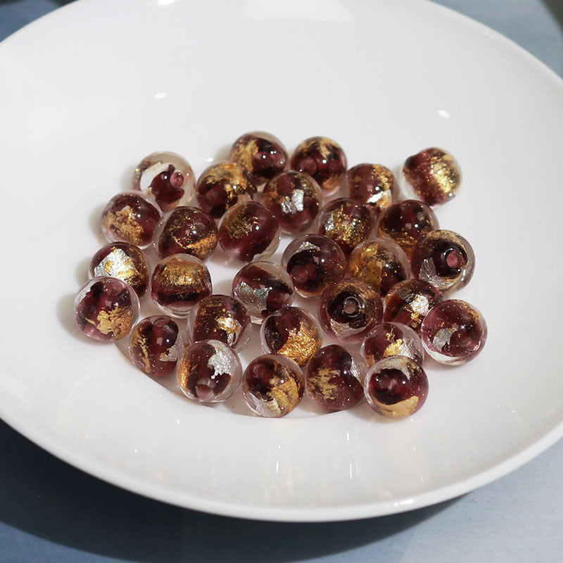 Al por mayor de 100 piezas de oro e incienso de lámina de plata de vidrio de ceniza